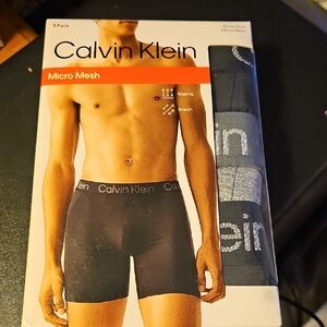 Calvin Klein Micro Mesh Boxer Briefs - Black (3 Pack) Medium
